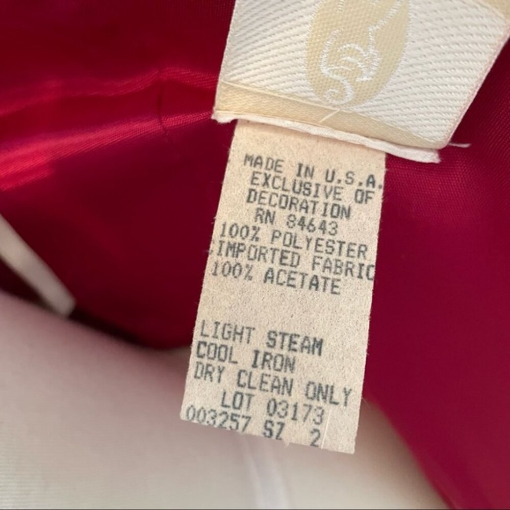 Fully Lined Formal Dress With Bow In Back Detail.… - image 7